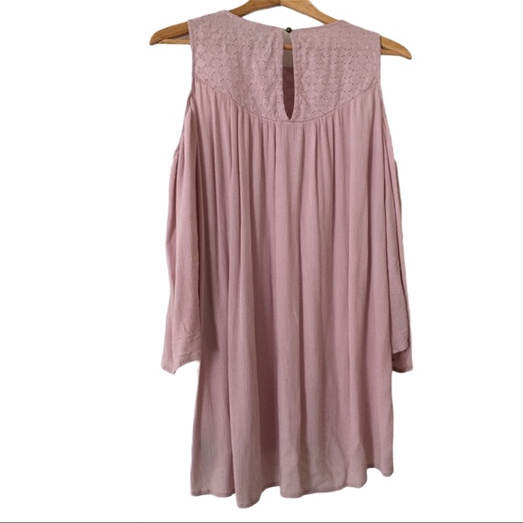 Knox Rose Flowy Hi-low Cold-shoulders Tunic Top M - Picture 4 of 6